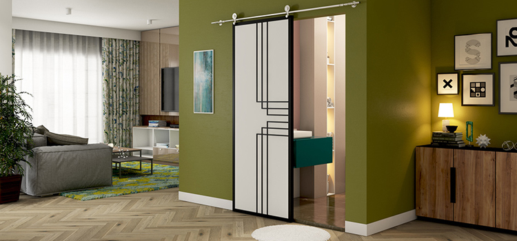 sliding bathroom door installation in Fruit Cove